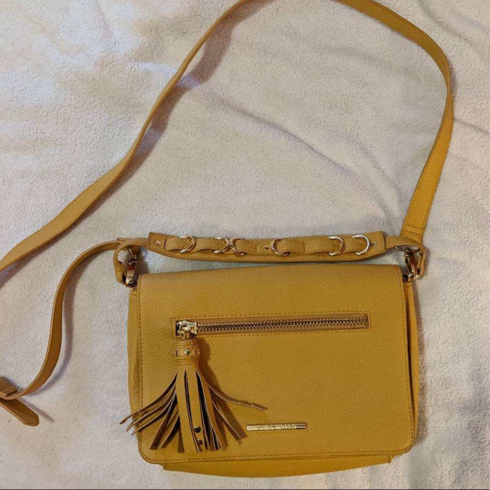 Mustard Yellow Steve Madden Purse Gold Hardware